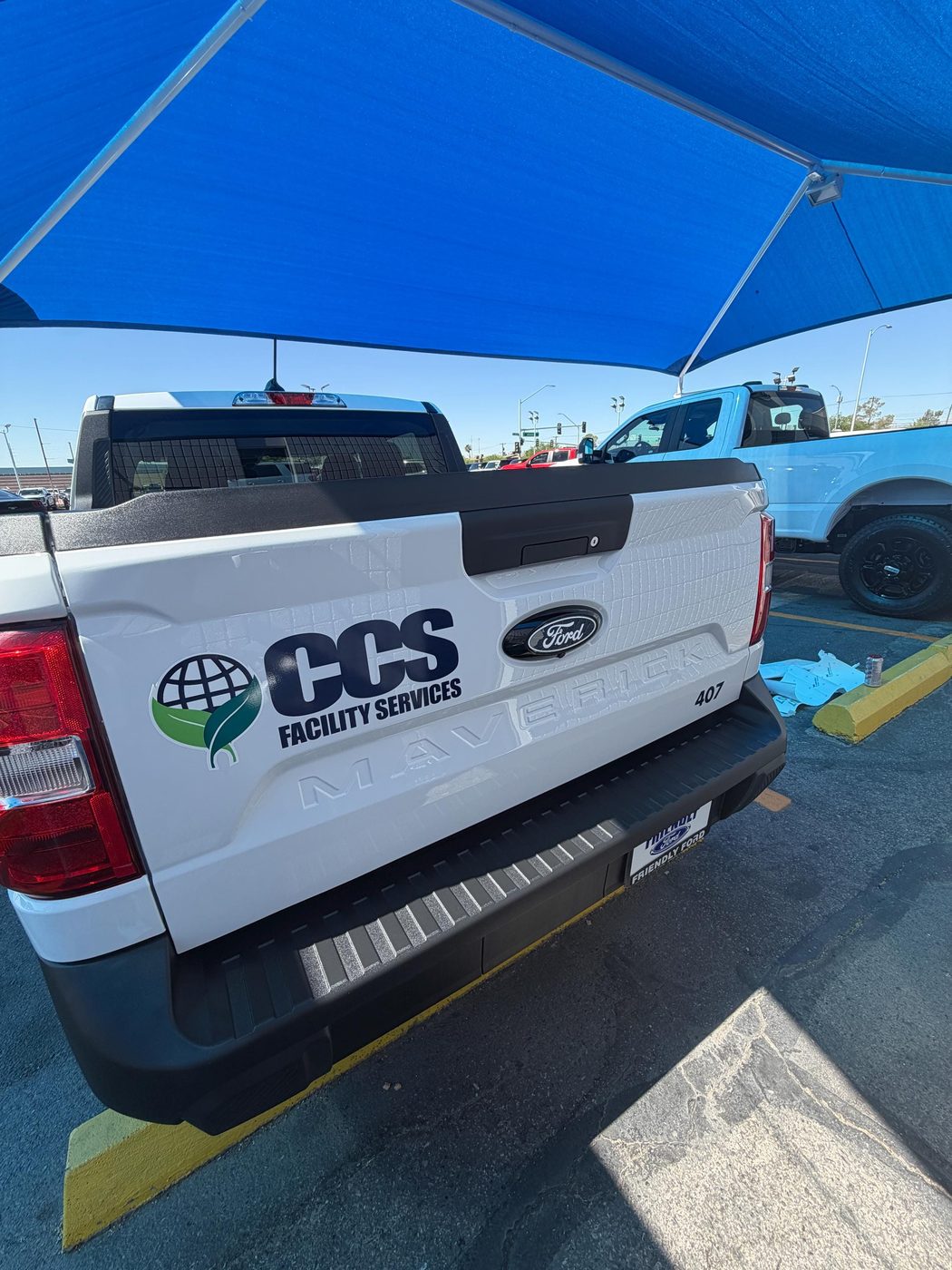 Custom Truck Door Lettering and Fleet Unit Numbers, Business Name Vinyl Decal — photo 1