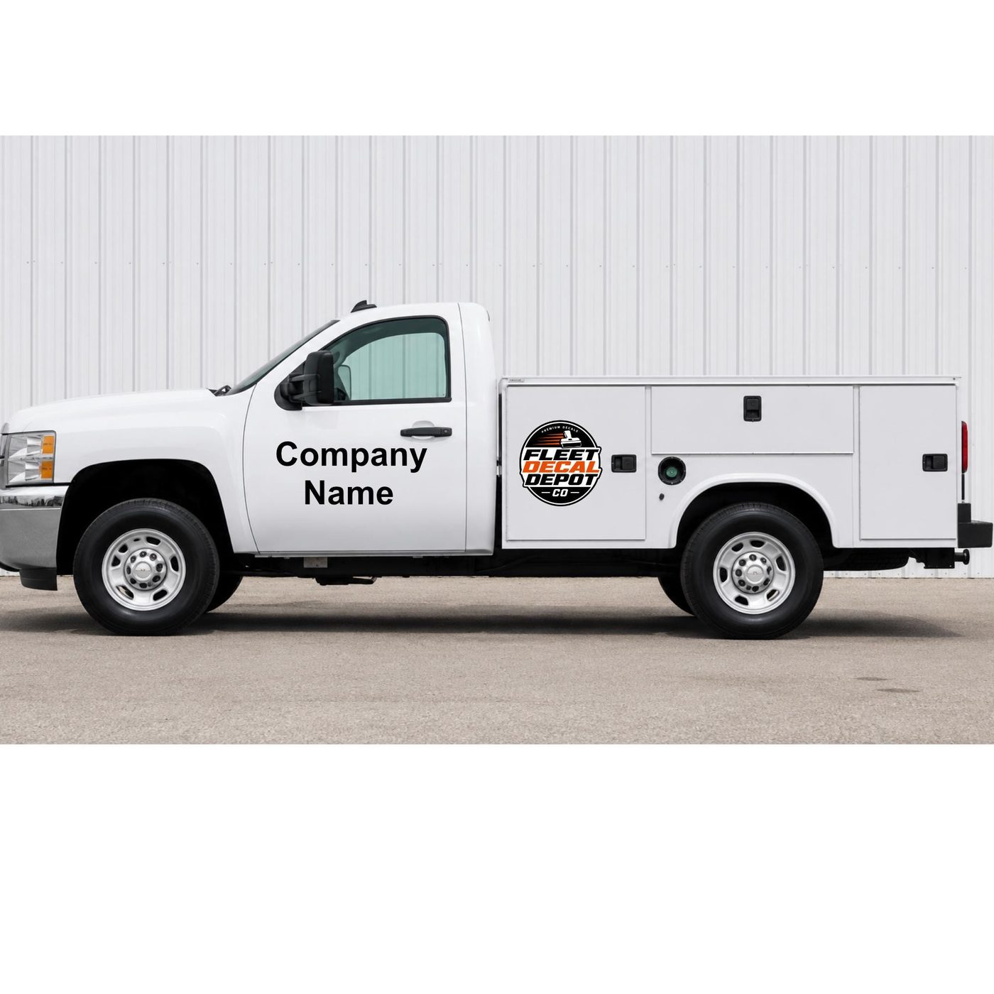 Custom Truck Door Lettering and Fleet Unit Numbers, Business Name Vinyl Decal — photo 4