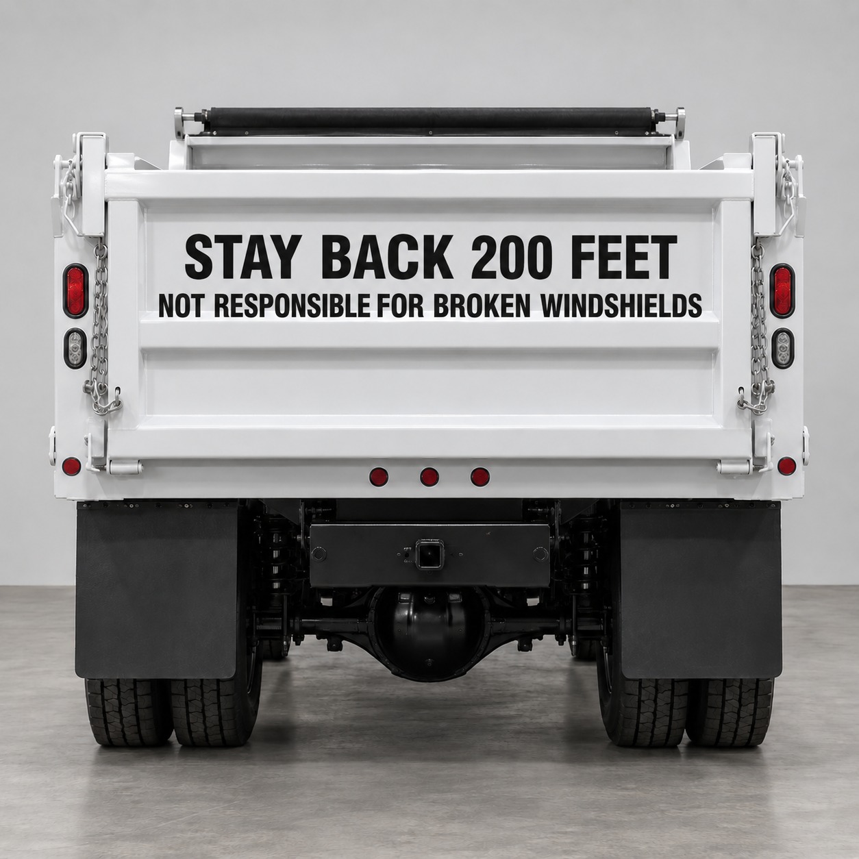 Stay Back Not Responsible for Broken Windshields Decal Set of 2 — product mockup (product photo 2 of 2)