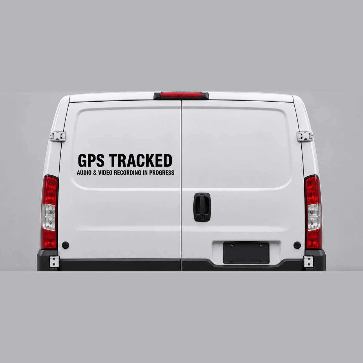GPS Tracked Audio Video Recording Notice Decal Set — product mockup (product photo 2 of 2)