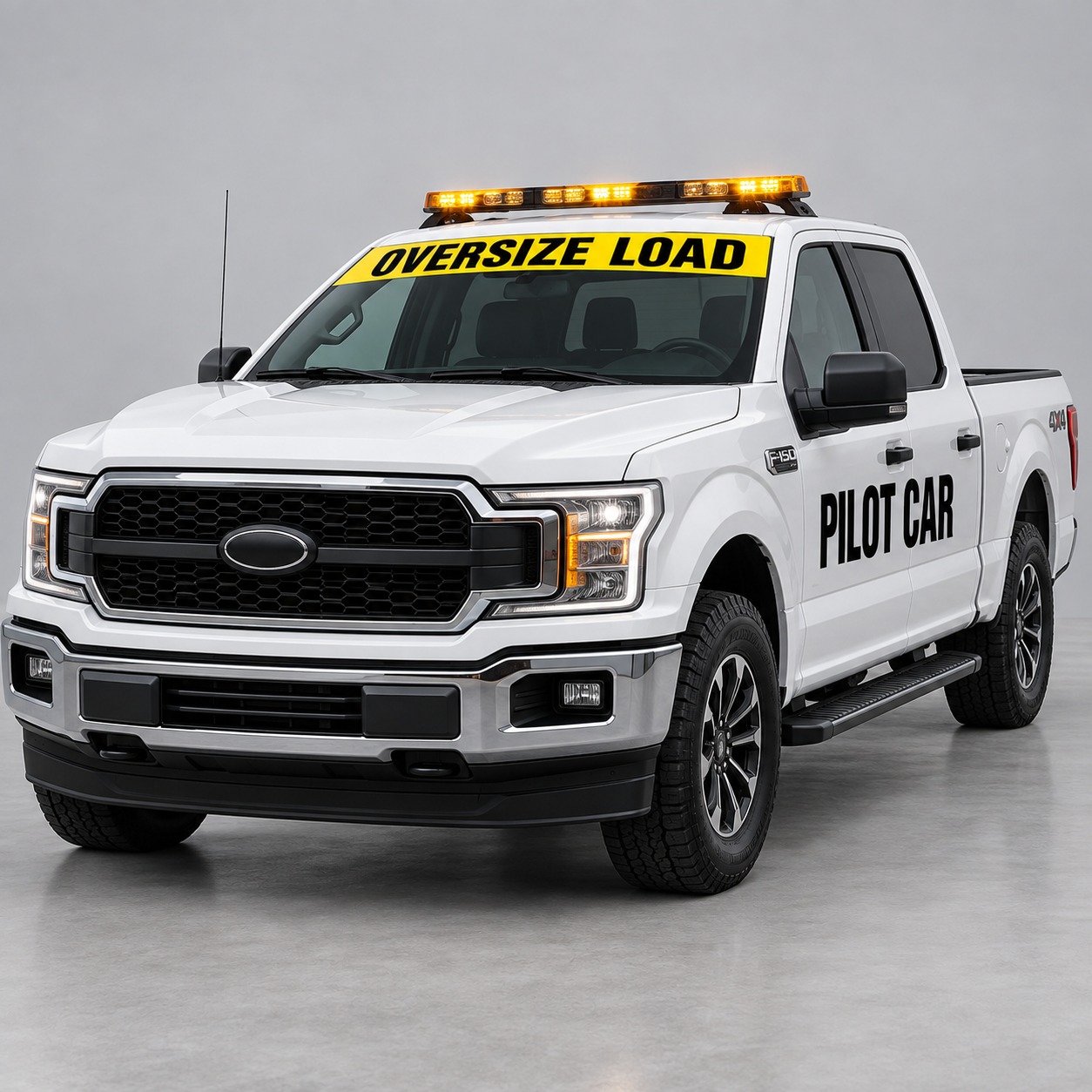 Oversize Load Pilot Car Decal Set — product mockup (product photo 2 of 2)