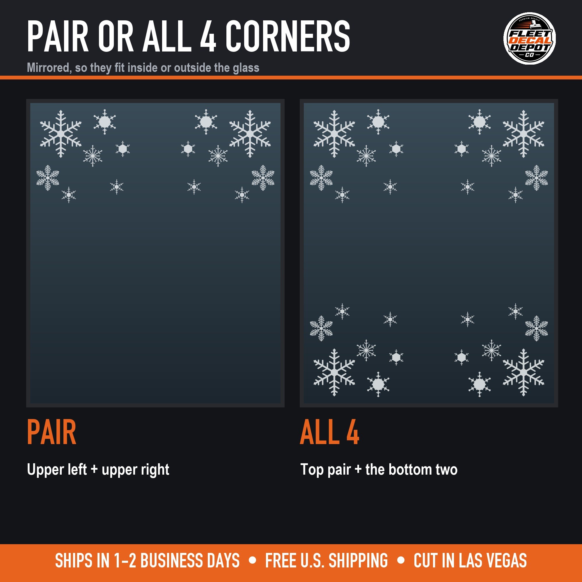 Pair of top corners, or all 4 corners (product photo 3 of 6)
