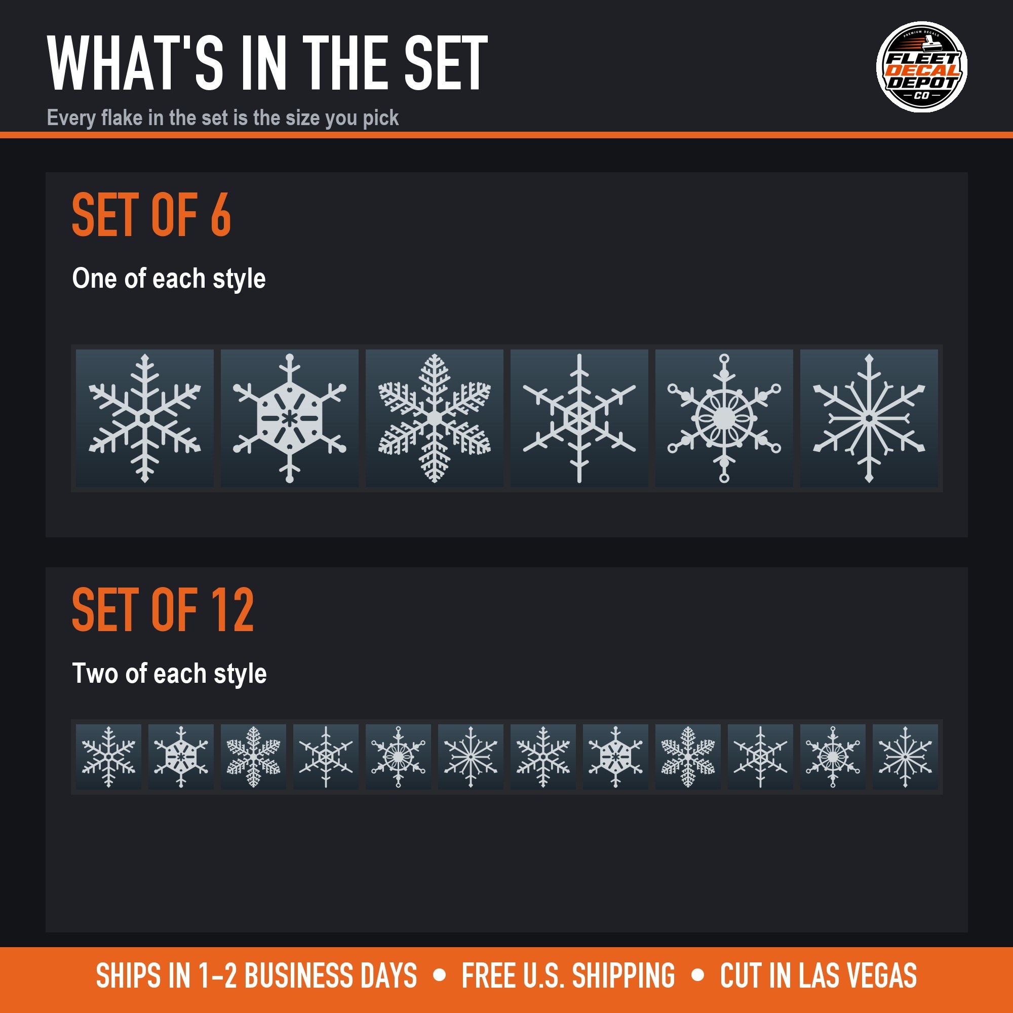 What's in the set: Set of 6 is one of each style, Set of 12 is two of each (product photo 3 of 6)