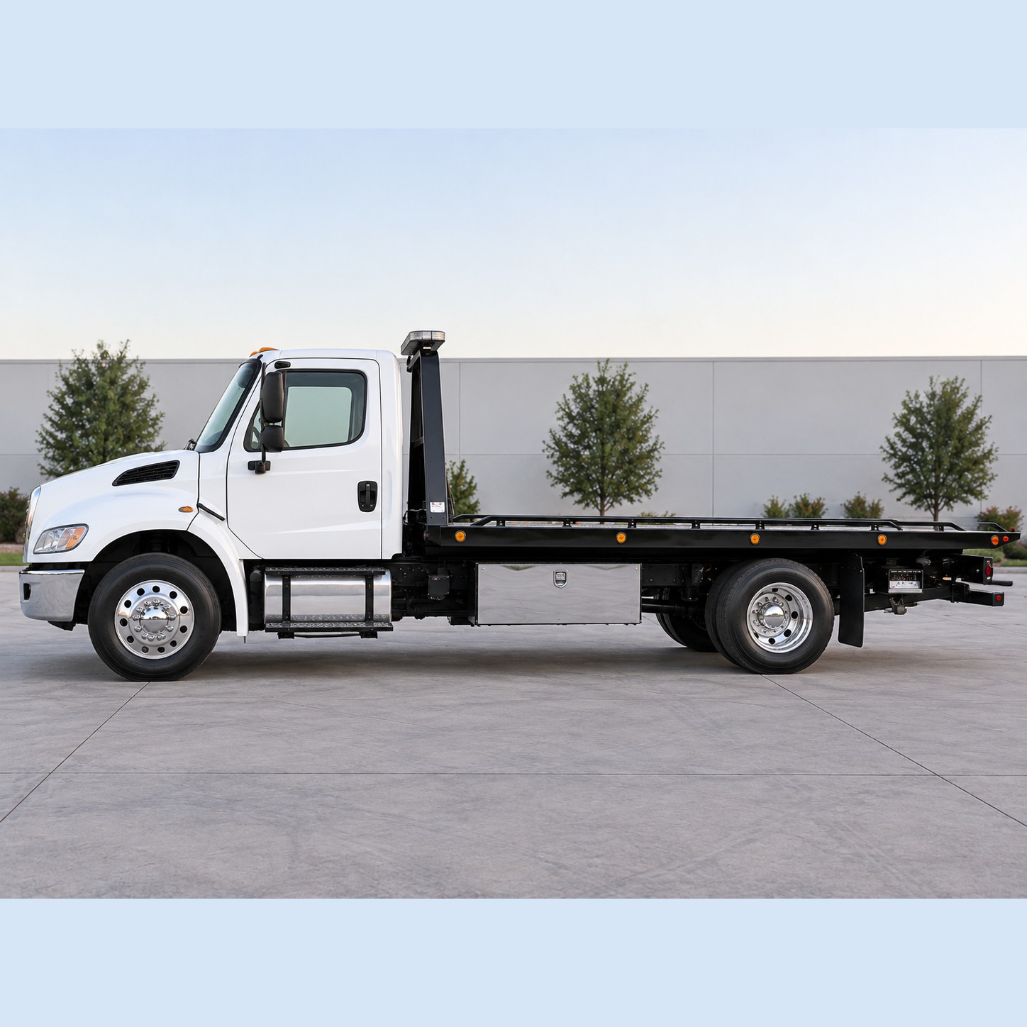 Tow Truck Door Lettering Package — shown on a work truck (product photo 3 of 4)