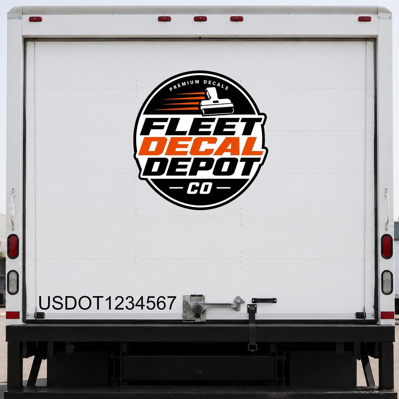 Custom USDOT Number Decals (Set of 2), Outdoor Vinyl Truck Lettering — photo 2